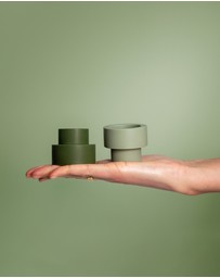 porter green - flipp sml silicone unbreakable candle holder set