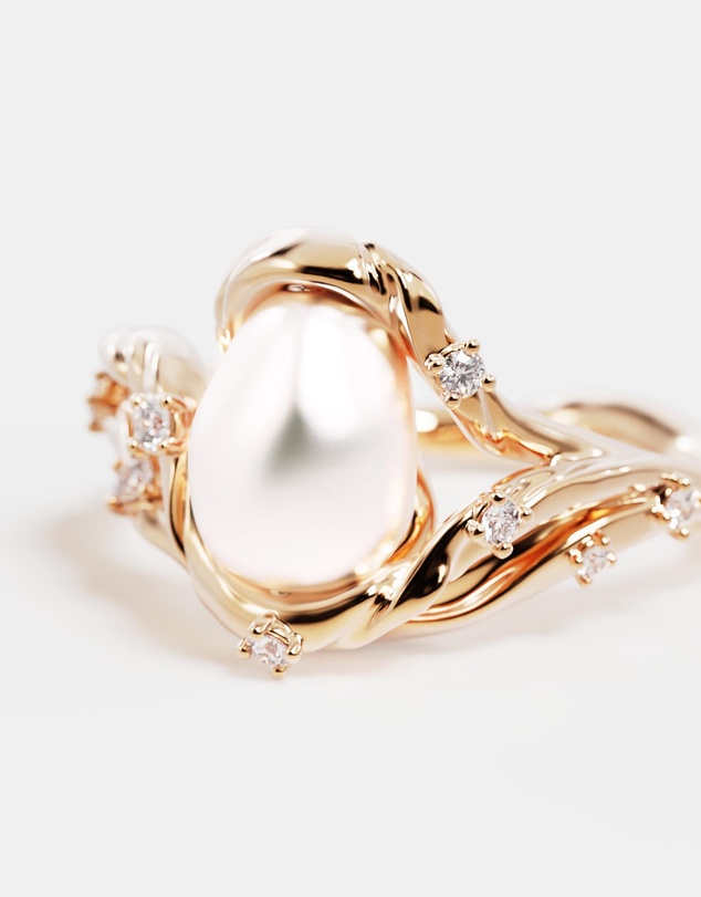 By Charlotte - Dive Into Serenity Pearl Ring
