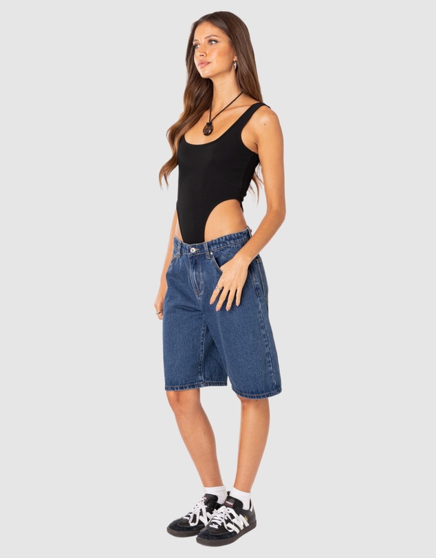 EDIKTED - High Cut Ribbed Bodysuit
