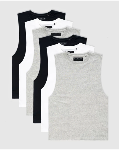 Xander - 6-Pack Blanc Tank
