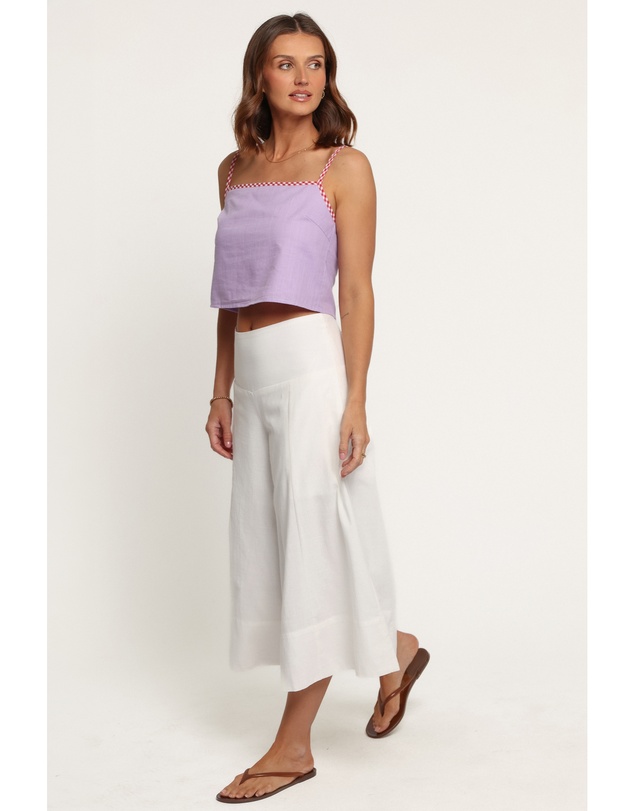 Petal & Pup - Enderley Wide Leg Culotte Pants - White