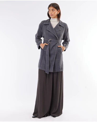Amelius - Elvie Linen Trench Jacket