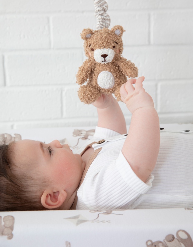 Living Textiles - 2 Pack Stroller Toys - Cuddly Bear
