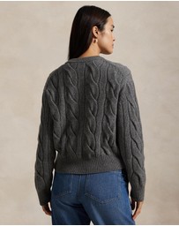 Polo Ralph Lauren - Cable-Knit Wool-Cashmere Cardigan - ICONIC EXCLUSIVE