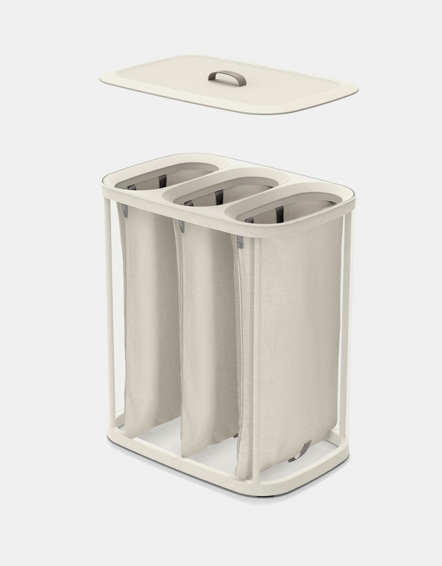 Joseph Joseph - Tota Trio 90L Laundry Separation Basket (Ecru)