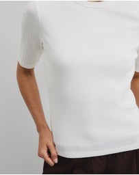 Country Road - Australian Cotton Blend Short Sleeve Fitted T-shirt