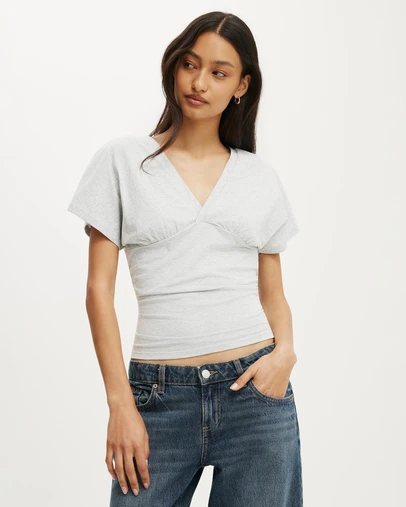 Cotton On - Benni Cinched Vee Tee