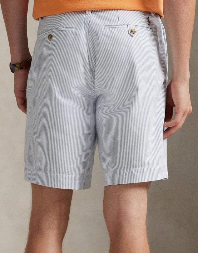 Polo Ralph Lauren - ICONIC EXCLUSIVE - 9-Inch Straight Fit Striped Oxford Shorts
