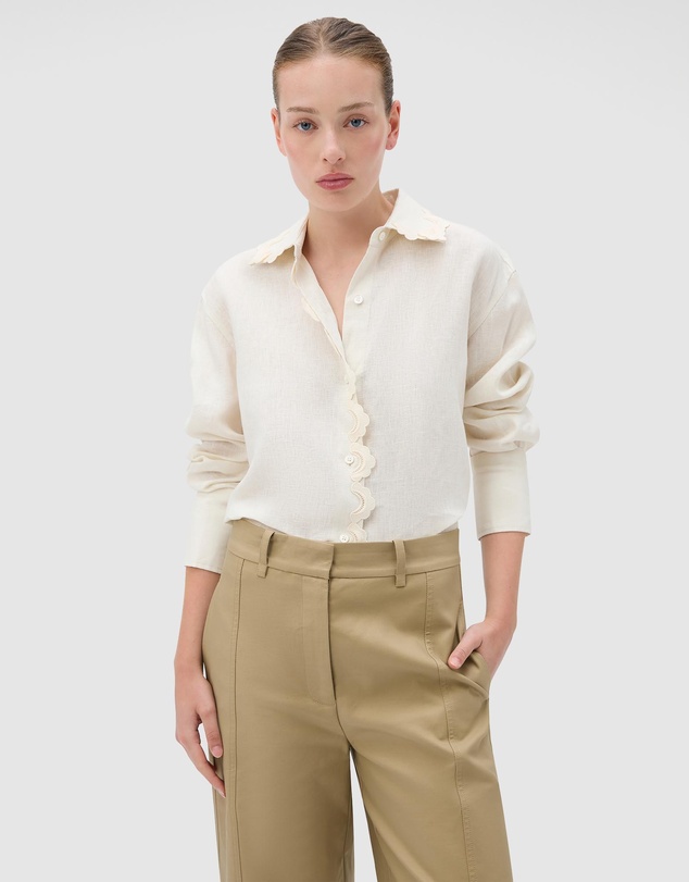 Oroton - Lace Trim Shirt