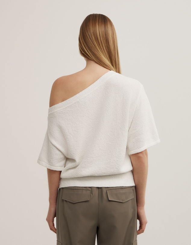 Witchery - Asymmetric Textured Knit T-shirt