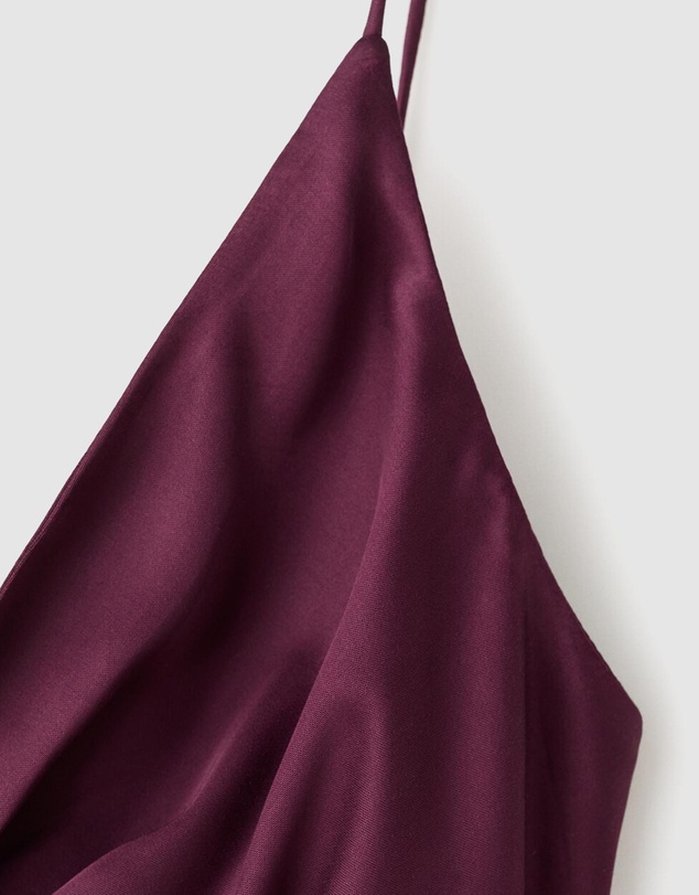 M.N.G - V-Neck Satin Dress
