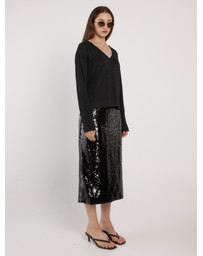 Fate + Becker - Monroe Sequin Pencil Skirt