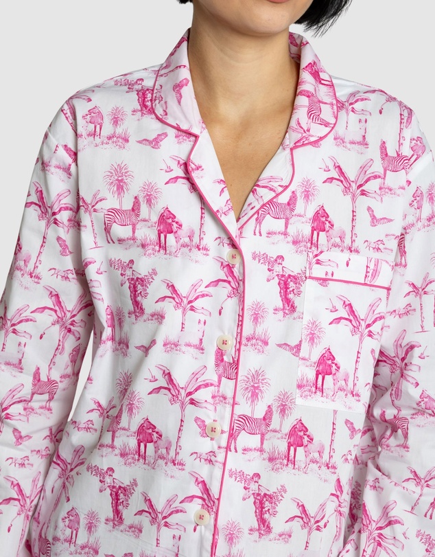 Sant And Abel - Women's Skydog Pink Night Shirt