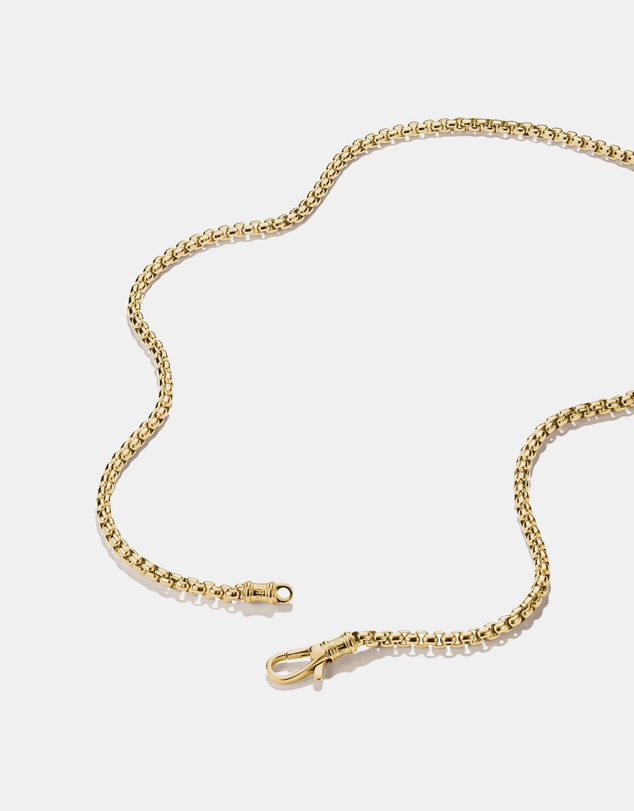 THOMAS SABO - Gold-Tone Stainless Steel Box Chain Necklace 4mm