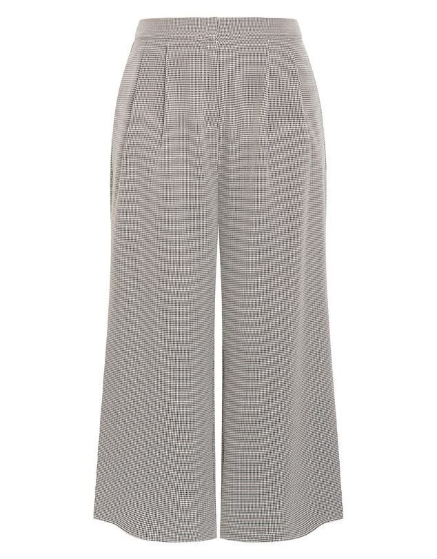 City Chic - Plus size Hailey Check Pant - neutral