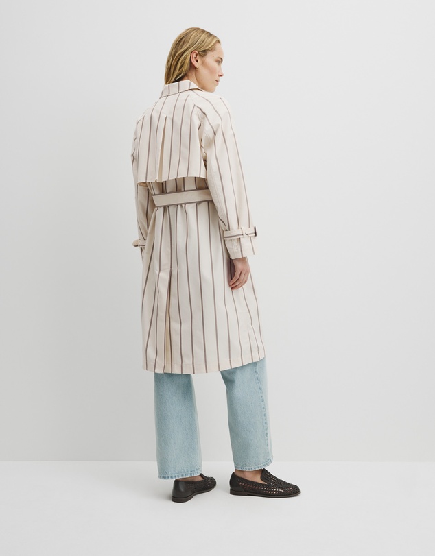 Country Road - Longline Stripe Coat