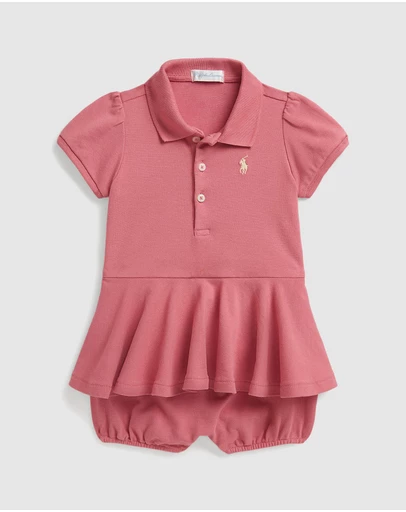 Polo Ralph Lauren - SS Peplum Bu-One Piece-Shortalls - Babies