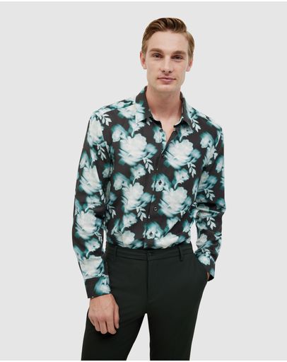 Green Blurred Floral