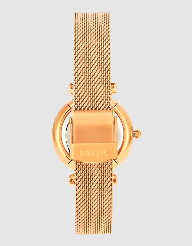 Fossil - Carlie Rose Gold Tone Analogue Watch