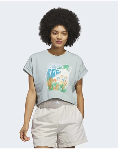 adidas Sportswear - SUMMER ROMANCE GRAPHIC T-SHIRT Womens