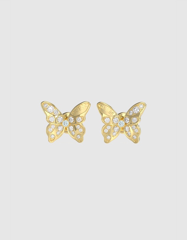 GUESS - GUESS Gold-Tone Butterfly Studs