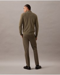 Calvin Klein - Waffle Quarter Zip Jumper