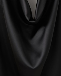 M.N.G - Draped Neck Satin Top