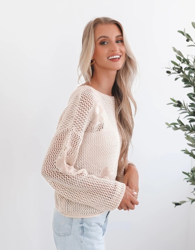 Esther & Co - Pacino Knit Top - Oat