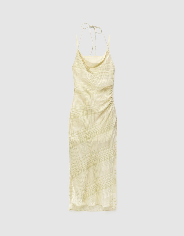 & Other Stories - Cowl-Neck Jacquard Midi Dress