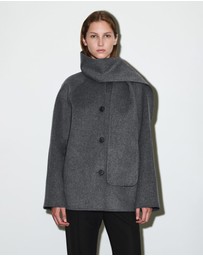 COS - Double-Faced Wool Scarf Jacket