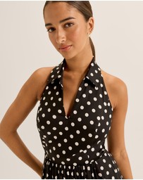 Review - Ava Spot Maxi Dress