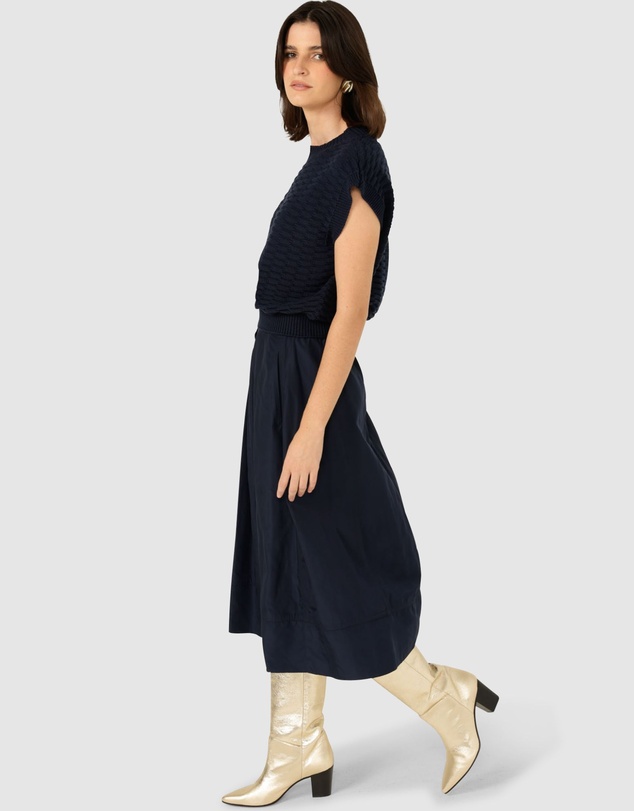 SACHA DRAKE - Pleated A-Line Skirt