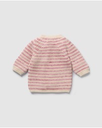 Wilson & Frenchy - Organic Knitted Stripe Kimono Cardigan - Babies