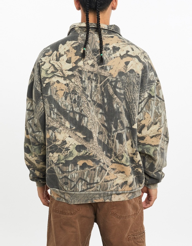 Vintage by The Real Deal - Pre Loved - Vintage Jerzees Realtree Camo Quarter Zip Sweatshirt