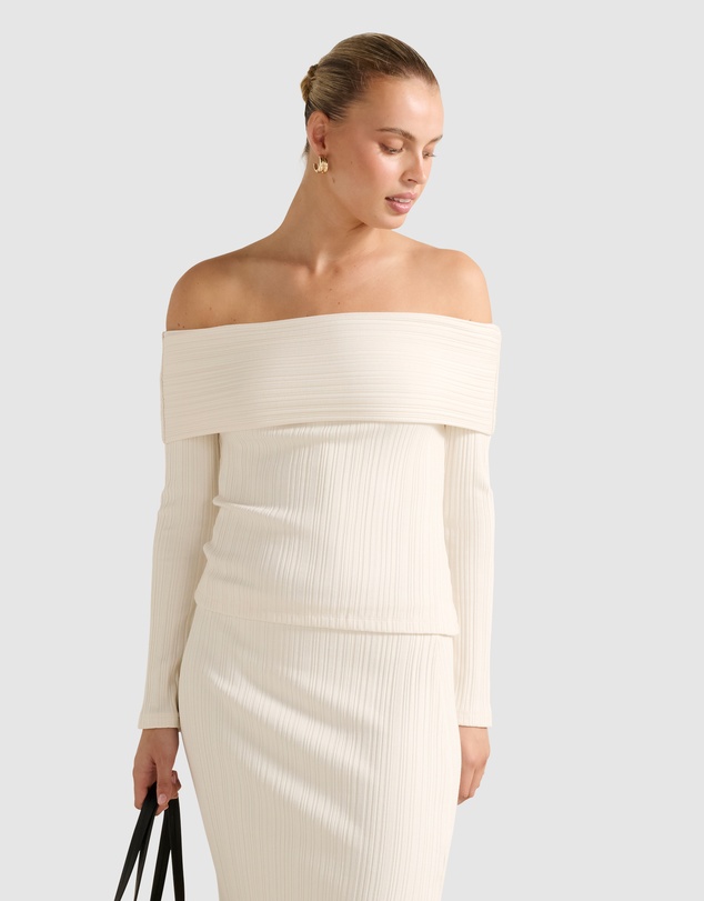 Forever New - Maribella Rib Bardot Top