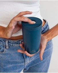 Sky Gazer - Click & Sip Insulated Coffee Cup- Navy