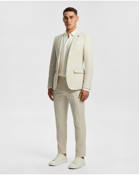 yd. - Carter Stretch Linen Blend Slim Suit Jacket