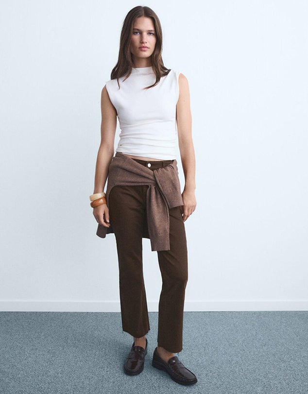 M.N.G - Sienna Flared Cropped Jeans