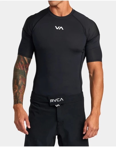 RVCA - Mens Sport Short Sleeve Rash Vest