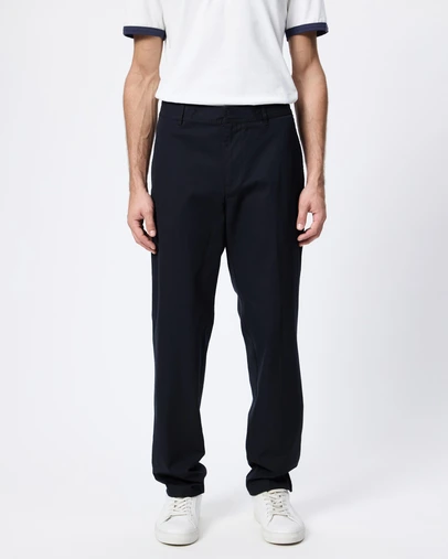 Emporio Armani - Cotton-Silk Fabric Trousers