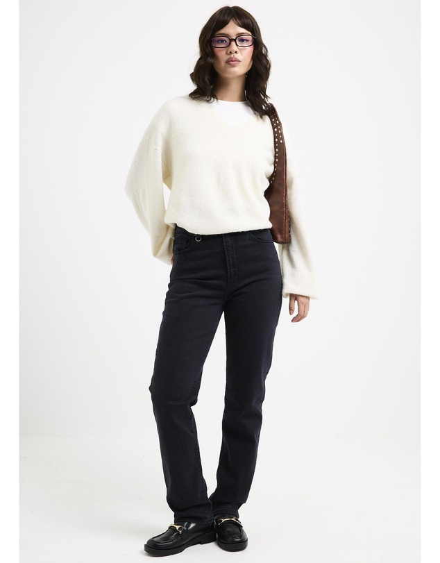 Alice In The Eve - Maisie Plunge V-Neck Knit Jumper