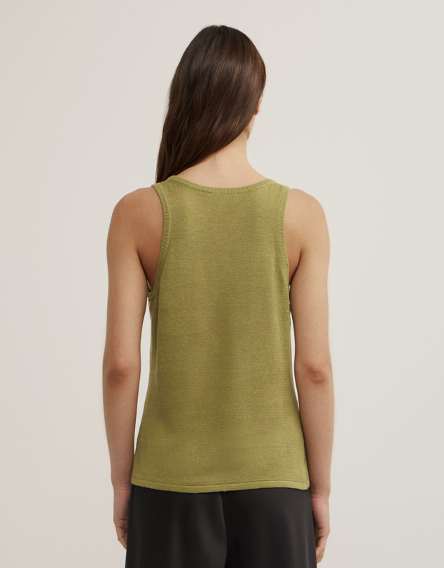 Witchery - Linen Scoop Knit Tank