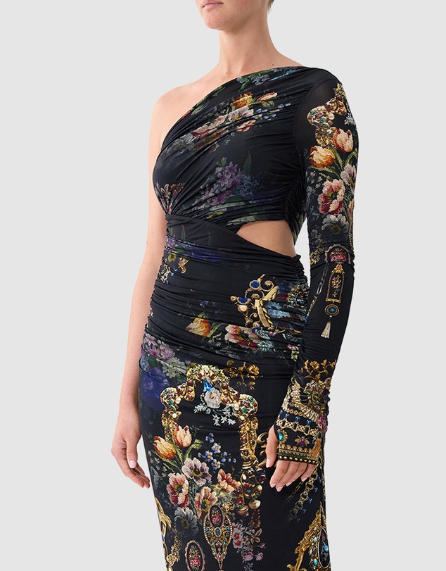 Camilla - One Shoulder Jersey Cut Out Dress