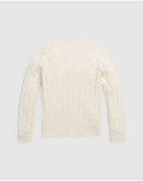 Polo Ralph Lauren - Metallic Mini-Cable Cardigan - ICONIC EXCLUSIVE - Kids