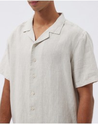 AERE - Linen Camp Collar Shirt