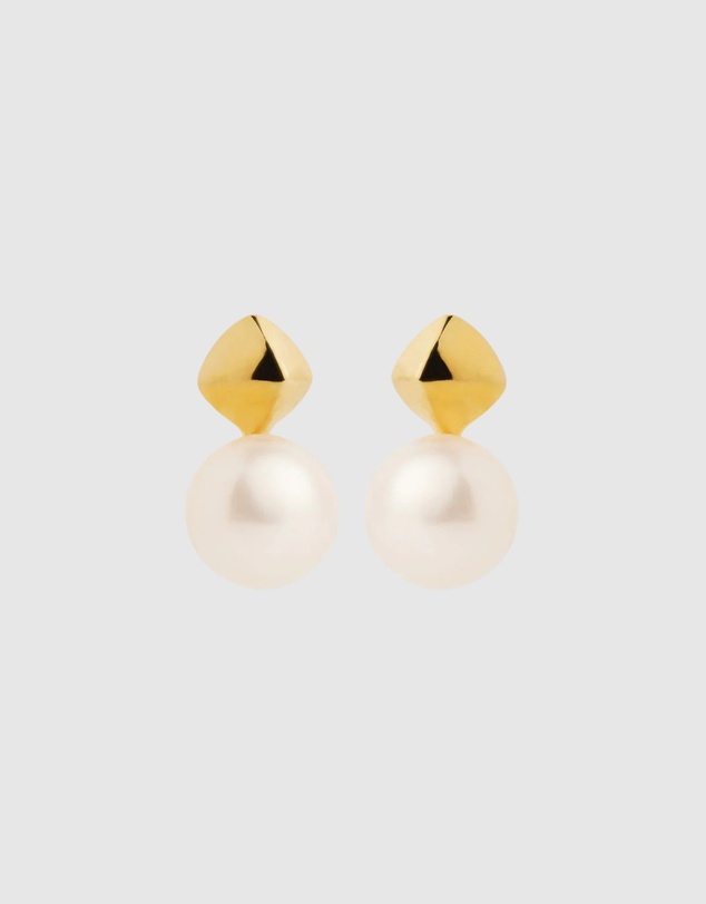 Najo - Mirage Yellow Gold Pearl Earring