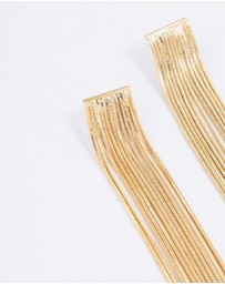 Lovisa - Gold Plated Box Chain Waterfall Drop Earrings