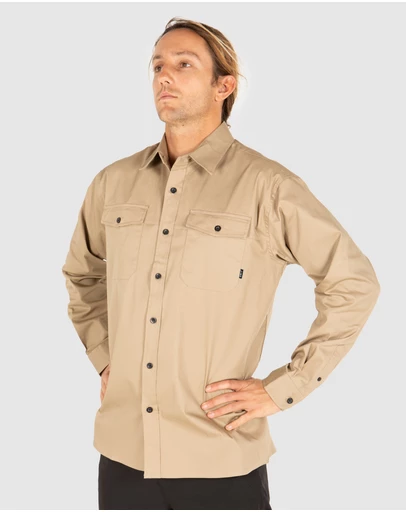 UNIT Workwear - UNIT Mens Long Sleeve Task Work Drill Shirt