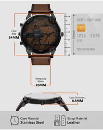 Diesel - Mr. Daddy Slim Brown Chronograph Watch