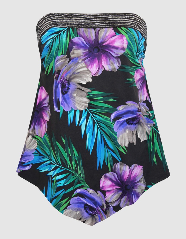 Miraclesuit Swimwear  - Flora Aura Hankini Underwired Convertible-to-Strapless Tankini Top